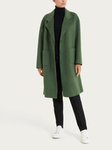 Cappotto con bottoni in Vegan Wool Verdi Donna - Ragno