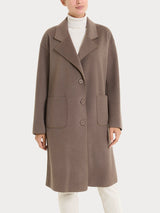 Cappotto con bottoni in Vegan Wool Marroni Donna - Ragno