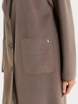 Cappotto con bottoni in Vegan Wool Marroni Donna - Ragno