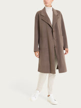 Cappotto con bottoni in Vegan Wool Marroni Donna - Ragno