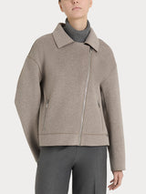 Giacca chiodo in Vegan Wool Grigi Donna - Ragno