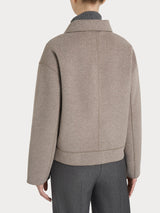 Giacca chiodo in Vegan Wool Grigi Donna - Ragno