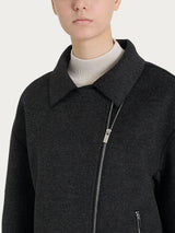 Giacca chiodo in Vegan Wool Neri Donna - Ragno