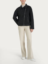 Giacca chiodo in Vegan Wool Neri Donna - Ragno