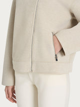 Giacca chiodo in Vegan Wool Bianchi Donna - Ragno