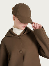 Cappello da baseball in Vegan Wool Marroni Donna - Ragno