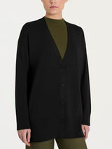 Cardigan over con bottoni Four Seasons Neri Donna - Ragno