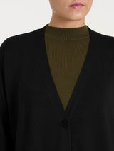Cardigan over con bottoni Four Seasons Neri Donna - Ragno
