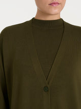 Cardigan over con bottoni Four Seasons Verdi Donna - Ragno