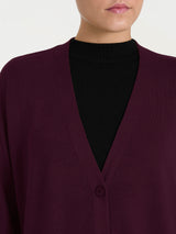 Cardigan over con bottoni Four Seasons Viola Donna - Ragno