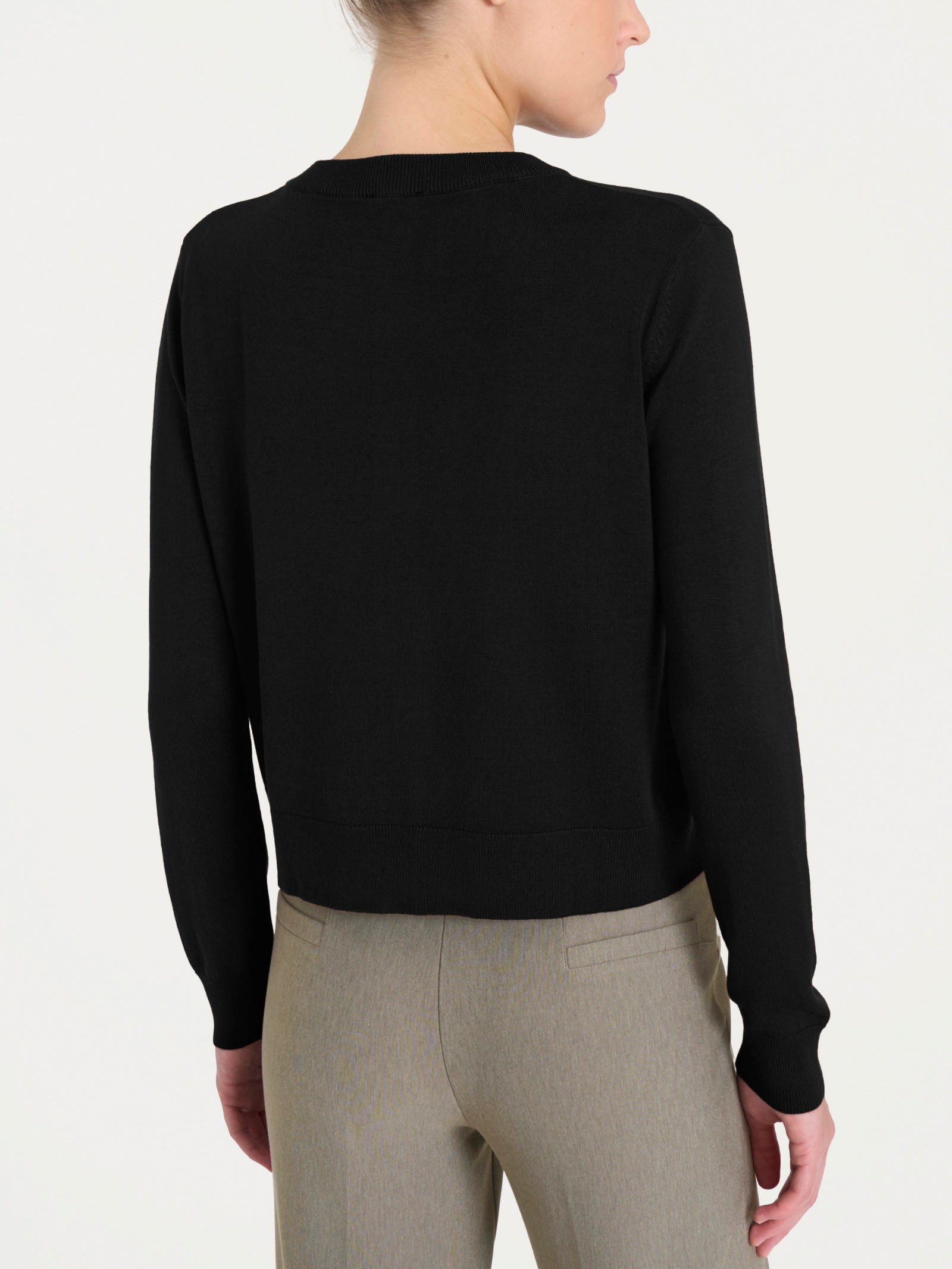 Cardigan corto con bottoni Four Seasons Neri Donna - Ragno