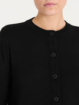 Cardigan corto con bottoni Four Seasons Neri Donna - Ragno