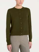 Cardigan corto con bottoni Four Seasons Verdi Donna - Ragno