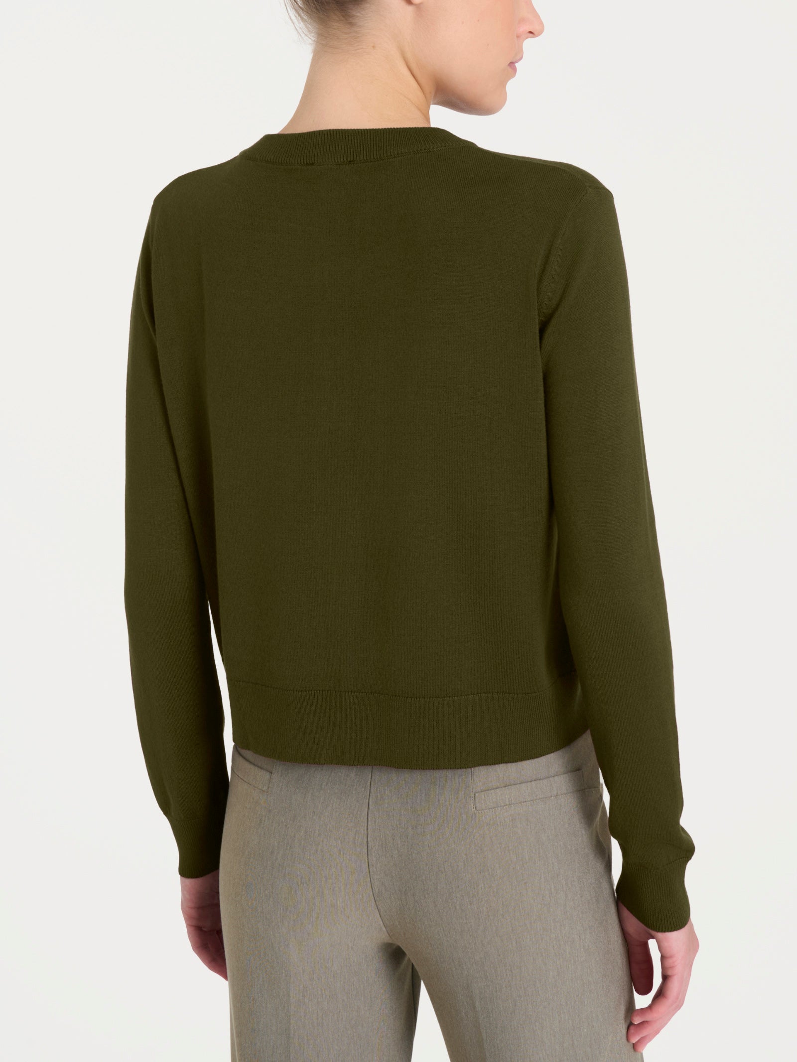 Cardigan corto con bottoni Four Seasons Verdi Donna - Ragno