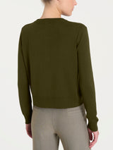 Cardigan corto con bottoni Four Seasons Verdi Donna - Ragno