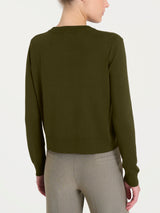 Cardigan corto con bottoni Four Seasons Verdi Donna - Ragno