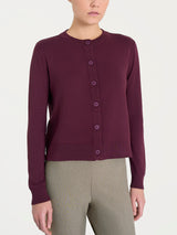 Cardigan corto con bottoni Four Seasons Viola Donna - Ragno