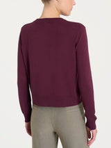 Cardigan corto con bottoni Four Seasons Viola Donna - Ragno