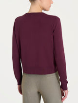 Cardigan corto con bottoni Four Seasons Viola Donna - Ragno