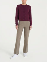 Cardigan corto con bottoni Four Seasons Viola Donna - Ragno
