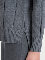 Maglia girocollo con punto spiga in Super Soft Neri Donna - Ragno