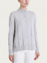 Cardigan aperto con punto spiga in Super Soft Bianchi Donna - Ragno