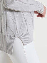 Cárdigan abierto con punto en espiga «Super Soft» de Blanco para mujer - Ragno