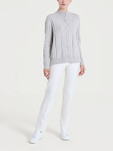 Cardigan aperto con punto spiga in Super Soft Bianchi Donna - Ragno