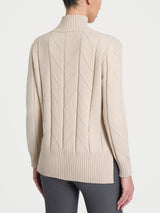Cardigan aperto con punto spiga in Super Soft Bianchi Donna - Ragno