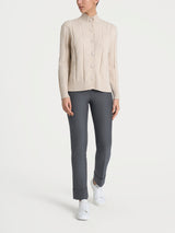 Cardigan aperto con punto spiga in Super Soft Bianchi Donna - Ragno