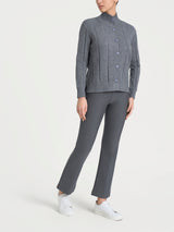 Cardigan aperto con punto spiga in Super Soft Neri Donna - Ragno