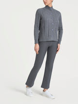 Cardigan aperto con punto spiga in Super Soft Neri Donna - Ragno