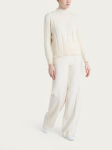 Lupetto con punto spiga in Super Soft Bianchi Donna - Ragno