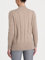 Lupetto con punto spiga in Super Soft Grigi Donna - Ragno