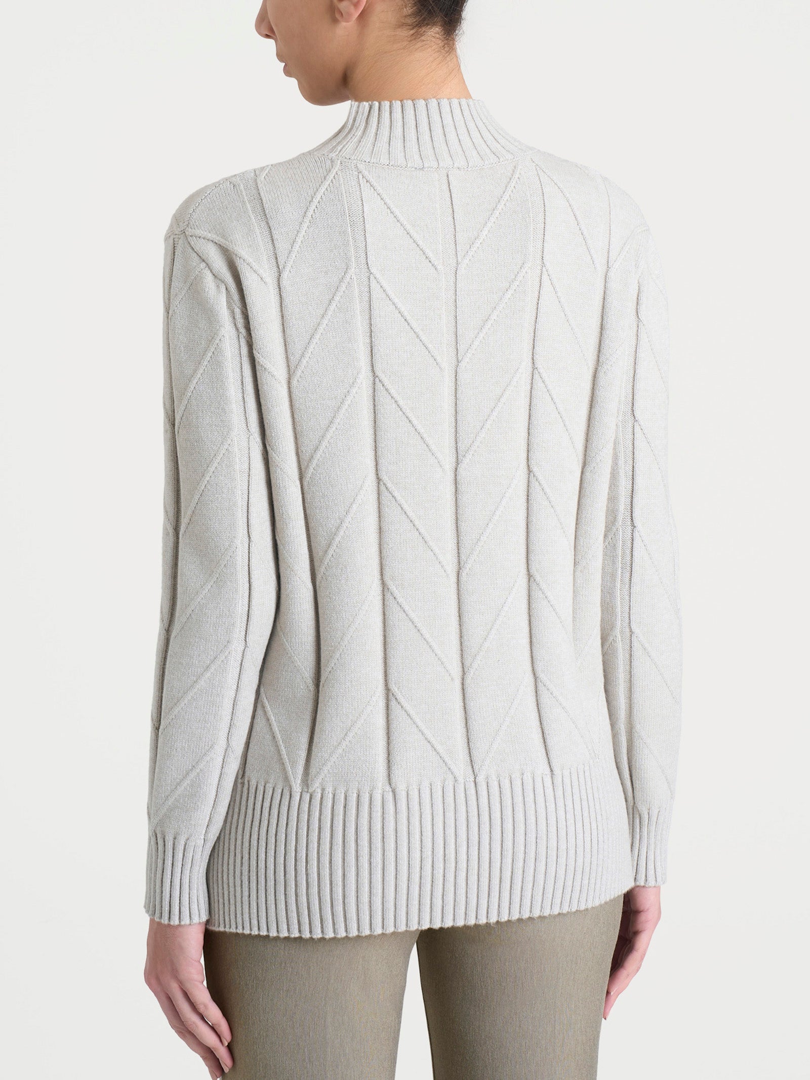 Lupetto con punto spiga in Super Soft Bianchi Donna - Ragno