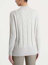 Lupetto con punto spiga in Super Soft Bianchi Donna - Ragno