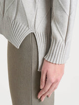 Lupetto con punto spiga in Super Soft Bianchi Donna - Ragno