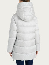 Shiny Puffer piumino lungo con cappuccio Grigi Donna - Ragno