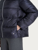 Piumino con collo alto in Vegan Down Blu Donna - Ragno