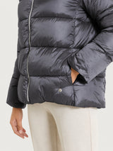 Shiny Puffer piumino con collo alto Neri Donna - Ragno