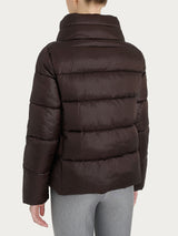 Piumino con collo alto in Vegan Down Marroni Donna - Ragno