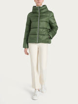 Piumino con collo alto in Vegan Down Verdi Donna - Ragno