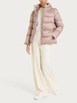 Shiny Puffer piumino con collo alto Rosa Donna - Ragno