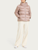 Shiny Puffer piumino con collo alto Rosa Donna - Ragno