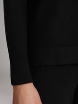 Pigiama con collo a ciambella in Super Soft Neri Donna - Ragno