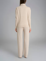 Pigiama con collo a ciambella in Super Soft Bianchi Donna - Ragno