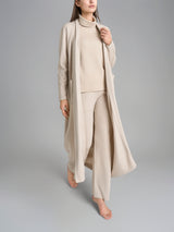 Vestaglia lunga con cintura in Super Soft Bianchi Donna - Ragno