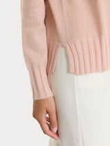 Maglia girocollo in Natural Soft e Lurex Rosa Donna - Ragno