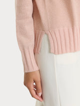 Maglia girocollo in misto Lana e Angora e Lurex Rosa Donna - Ragno