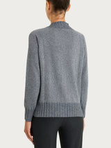 Cardigan corto in misto Lana e Angora e Lurex Neri Donna - Ragno